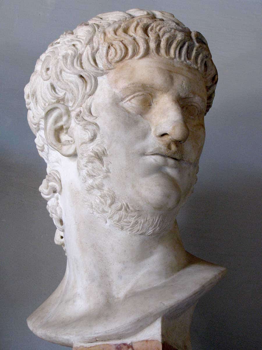 marble portrait emperor nero