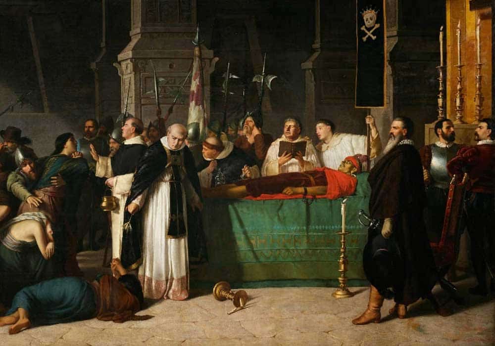 spanish conquistadors funeral atahualpa