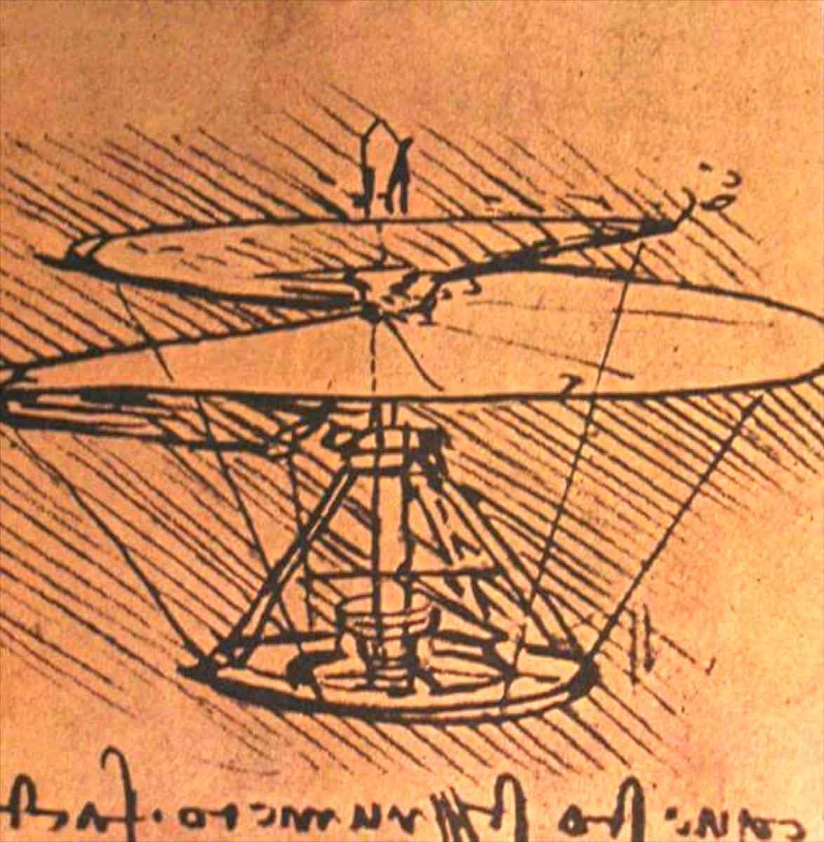 da vinci notebook helicopter