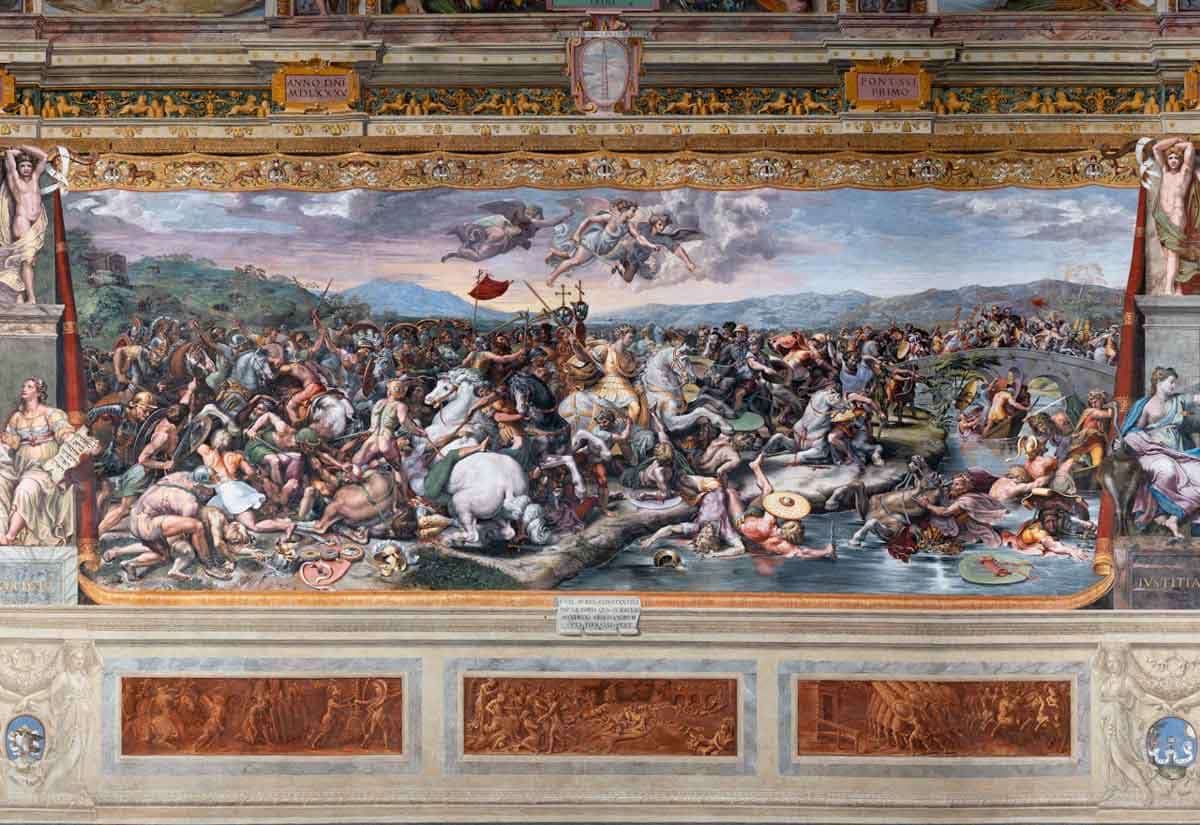 battle milvian bridge painting