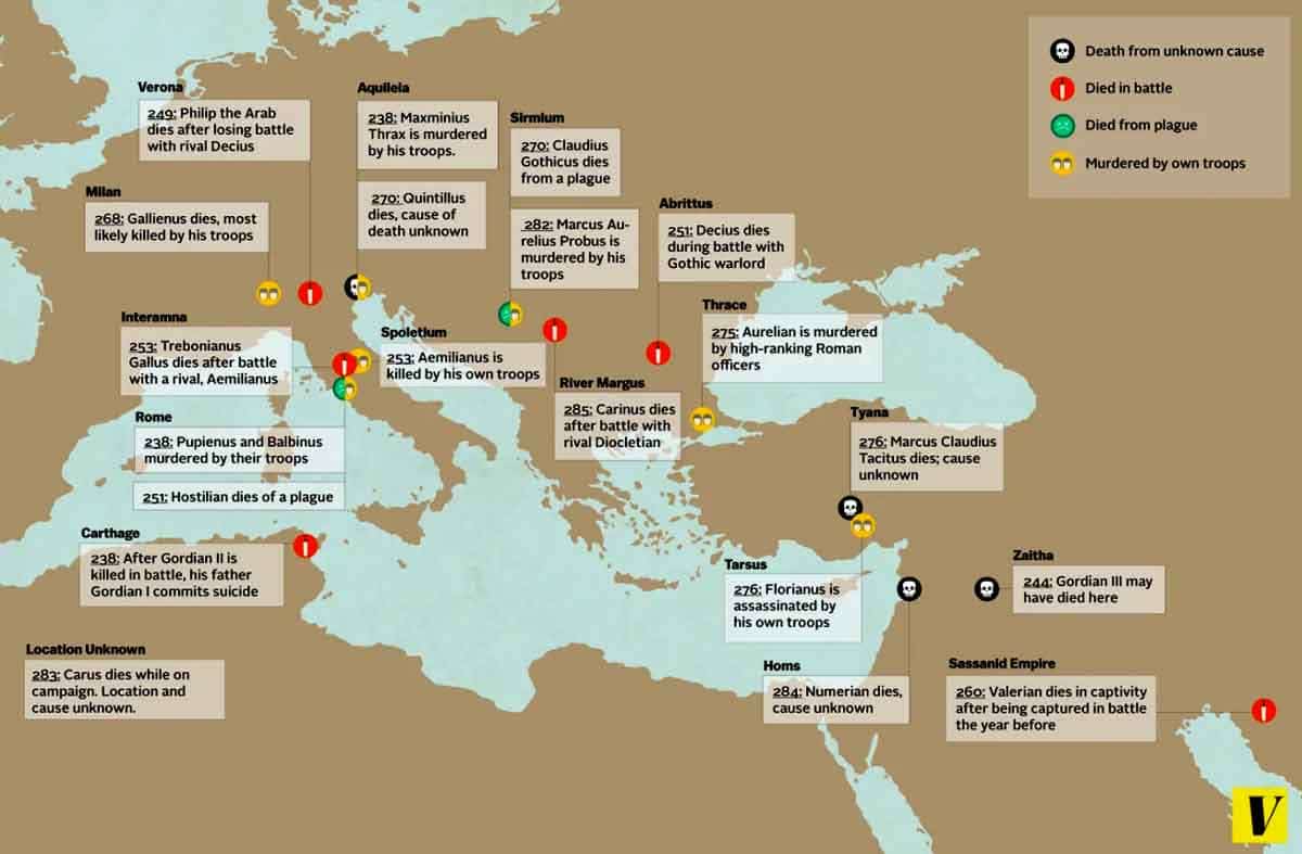 crisis of third century map