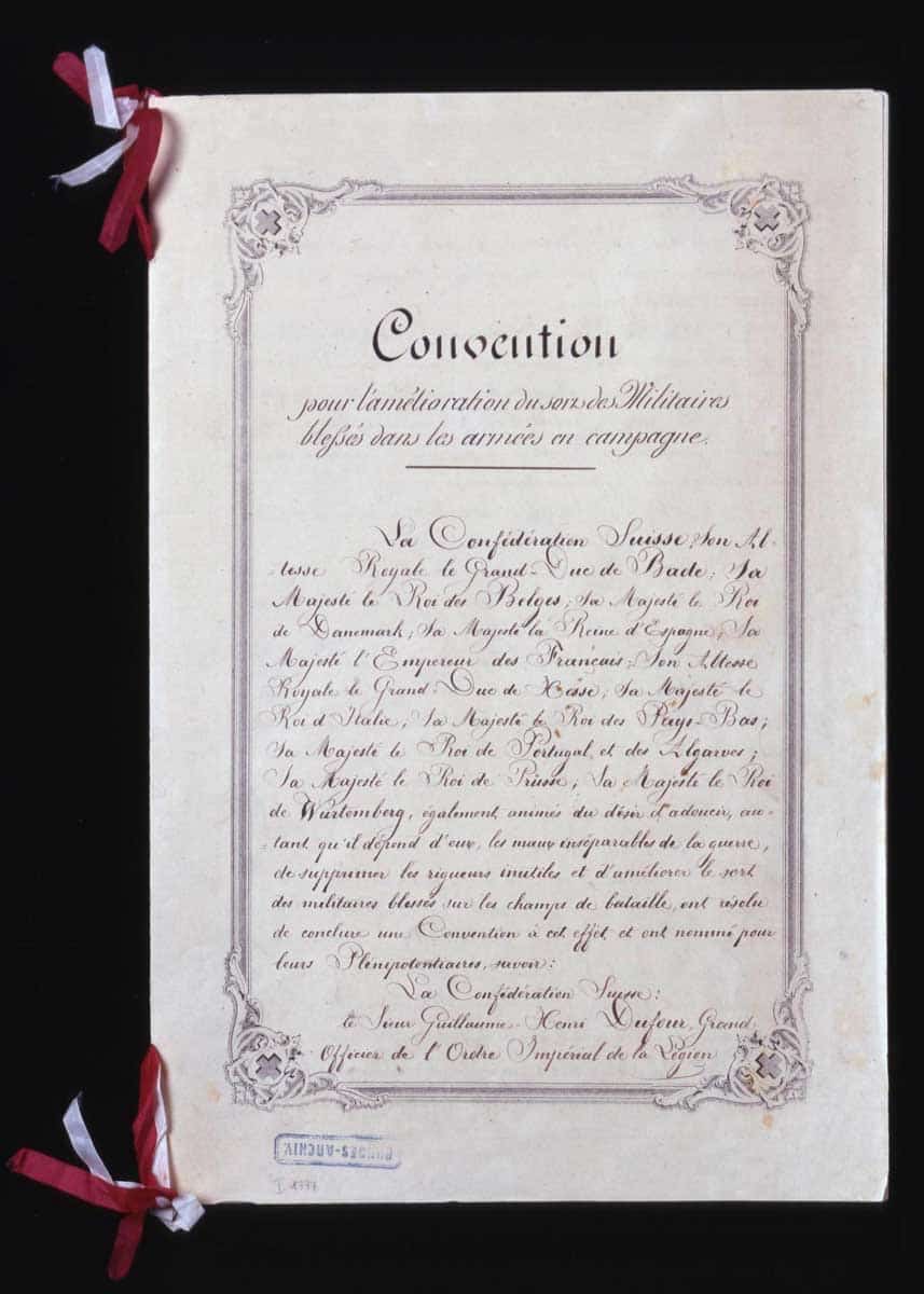 geneva convention 1864 photo