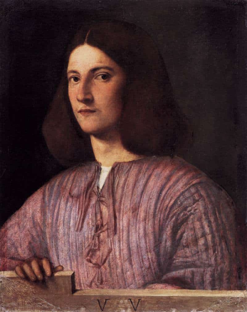 portrait of young man giorgione sfumato