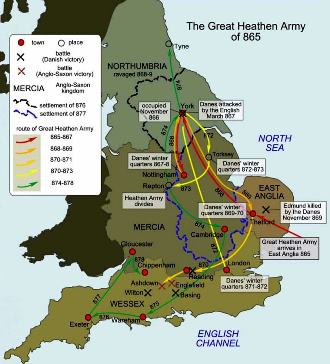 great heathen army map