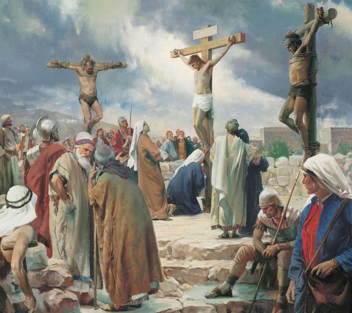 jesus crucified painting