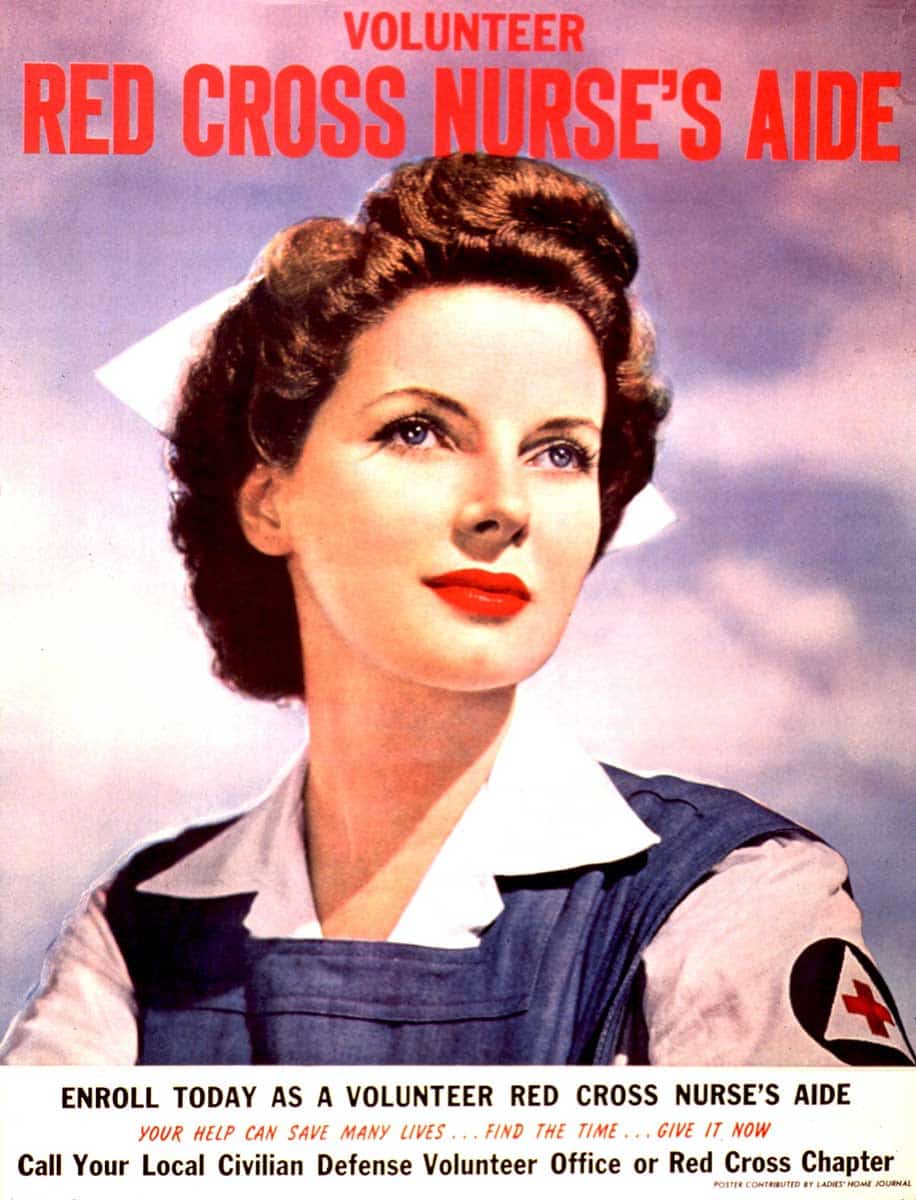 red cross volunteer poster