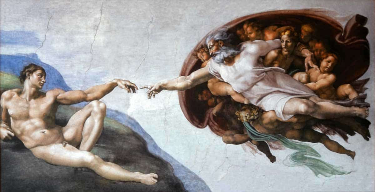 creation of adam painting