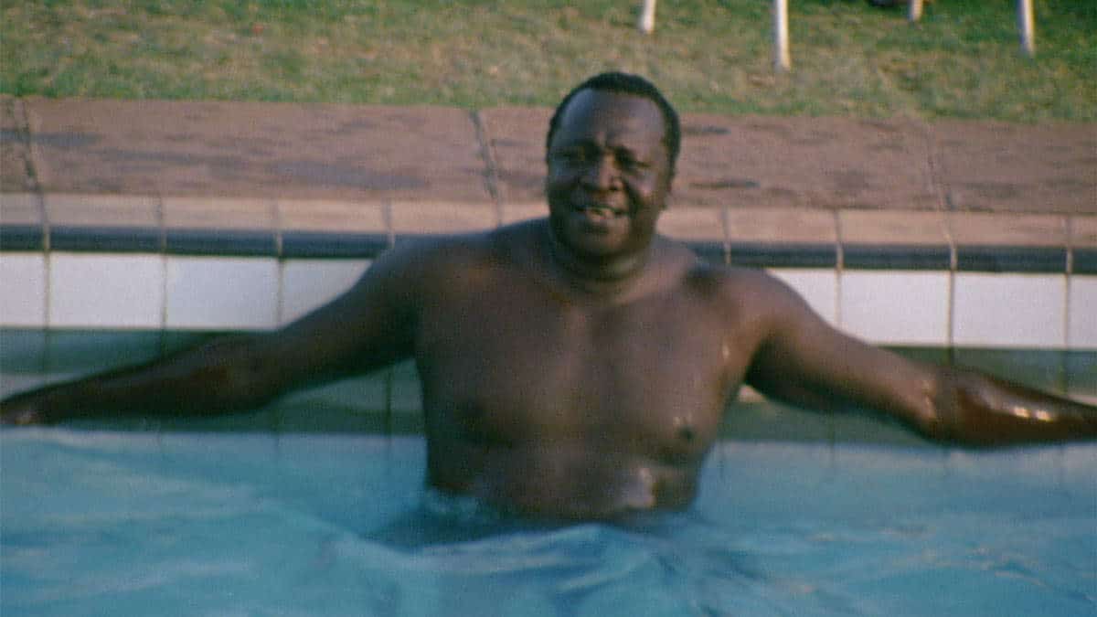 idi amin swimming