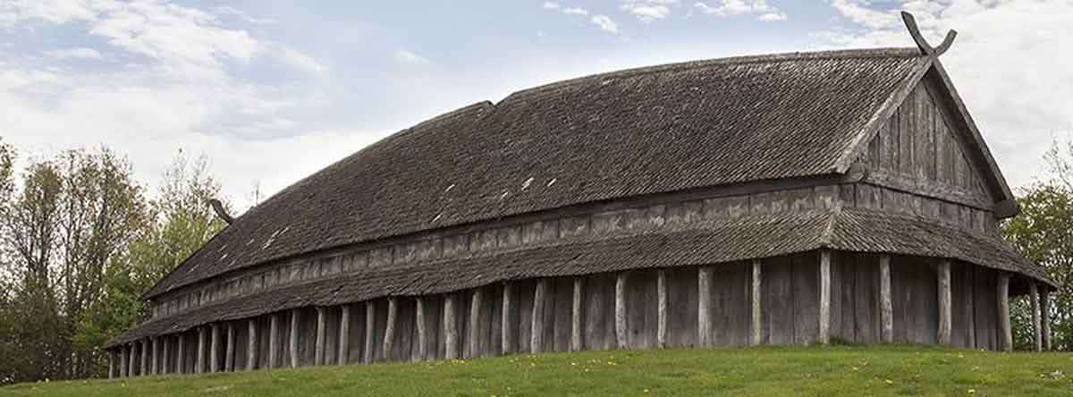 longhouse viking denmark reconstruction