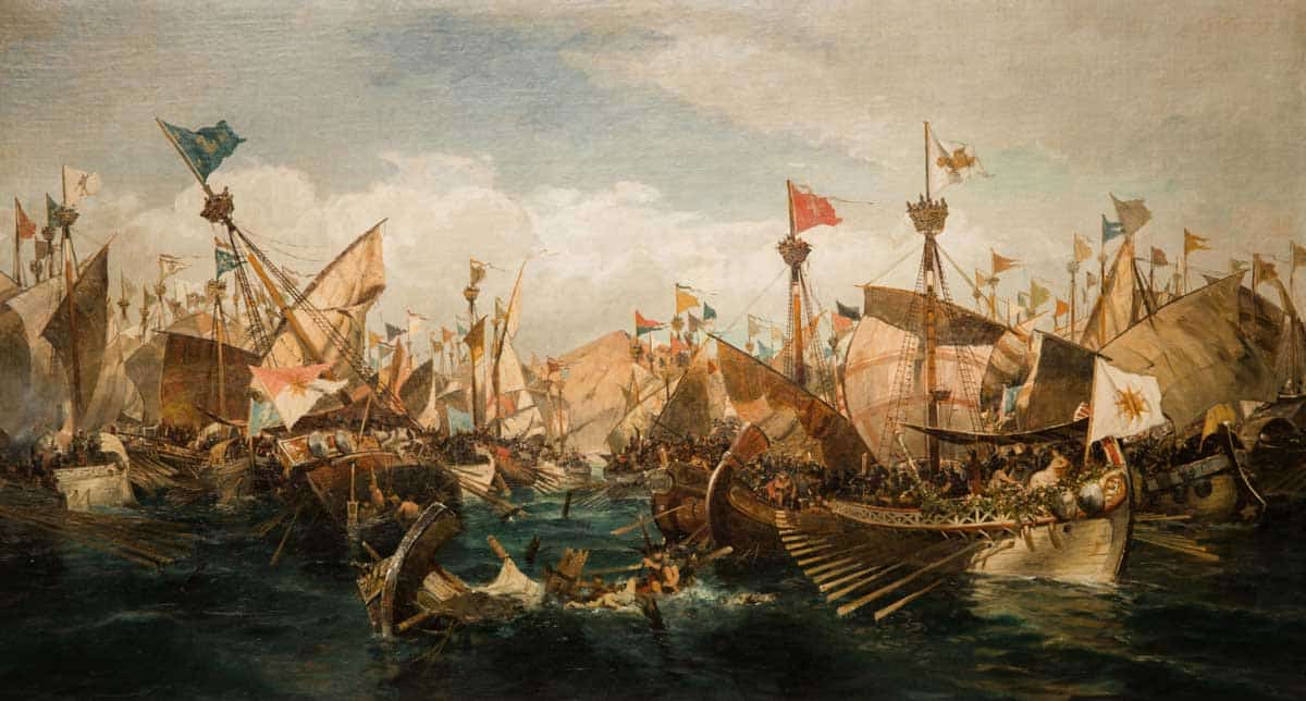 volanakis battle of salamis painting