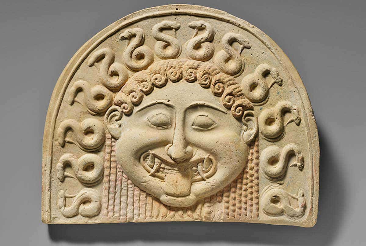 gorgon greek mythology antefix met