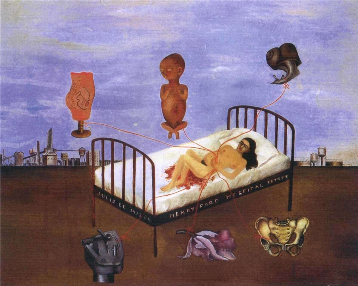 hospital bed kahlo