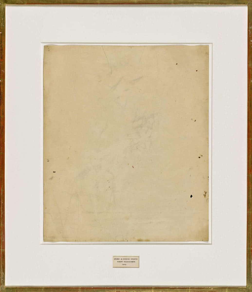 rauschenberg de kooning drawing