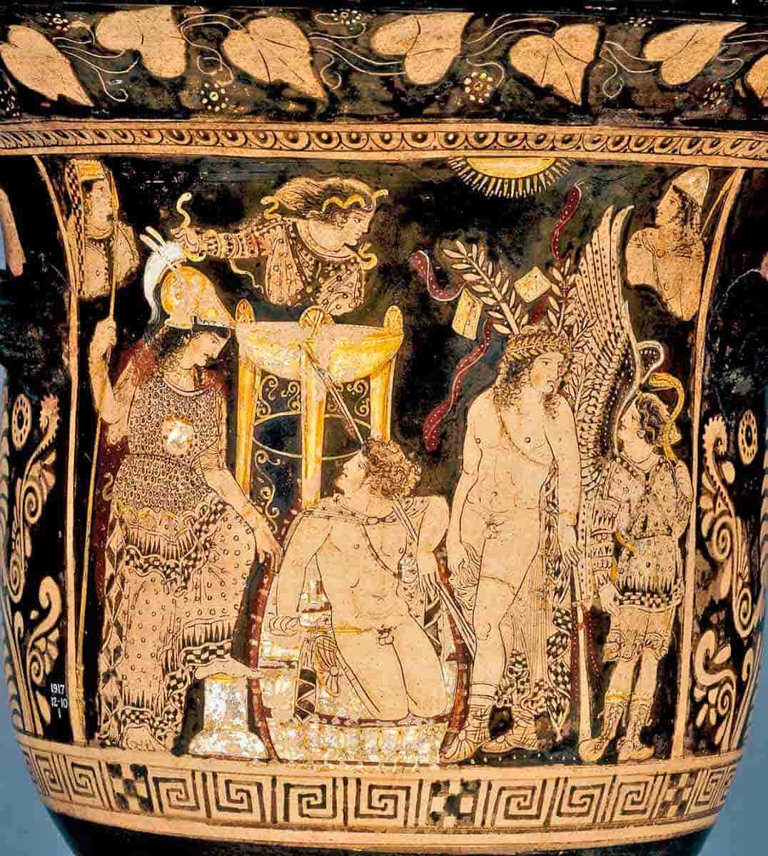 red figure krater pythia