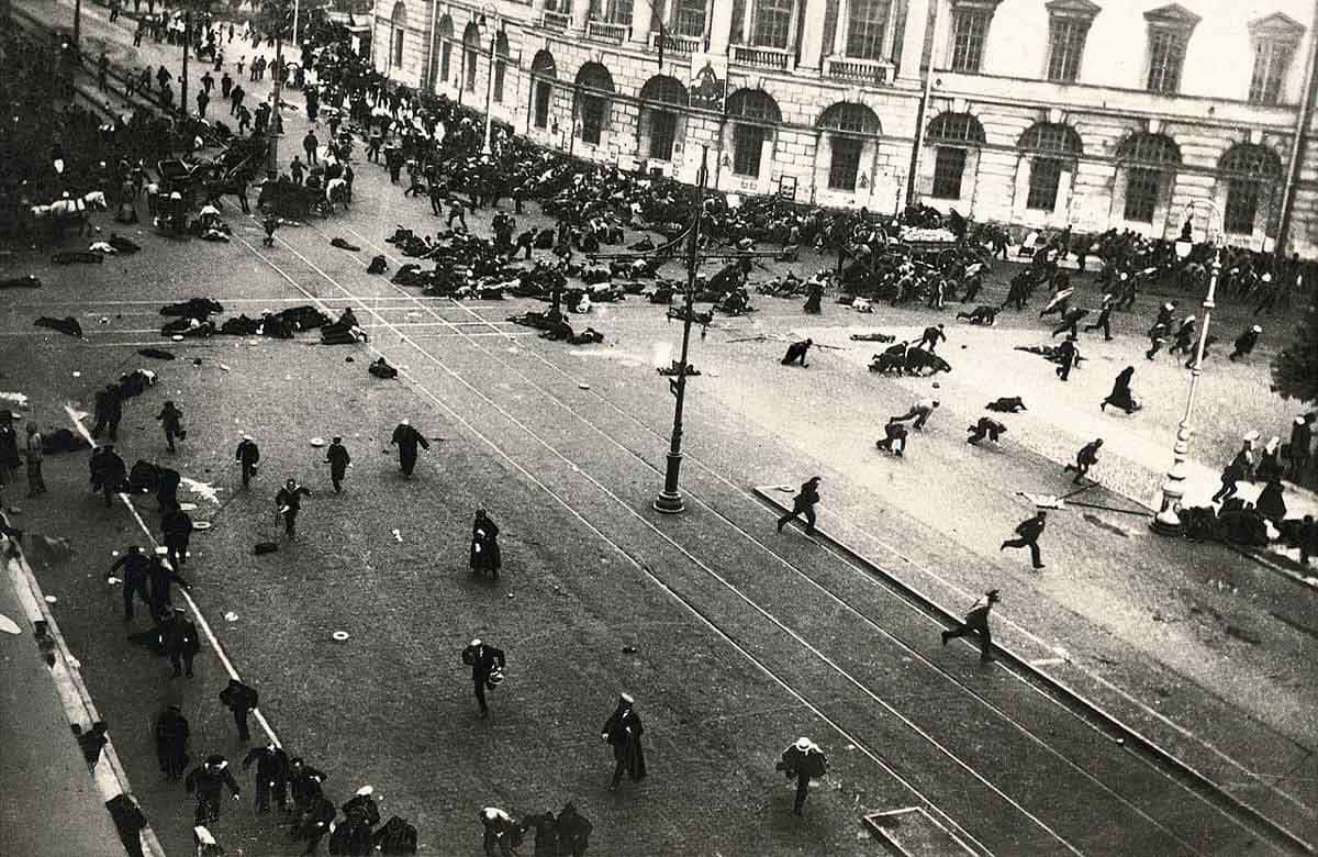 Street Demonstration Nevsky Prospekt