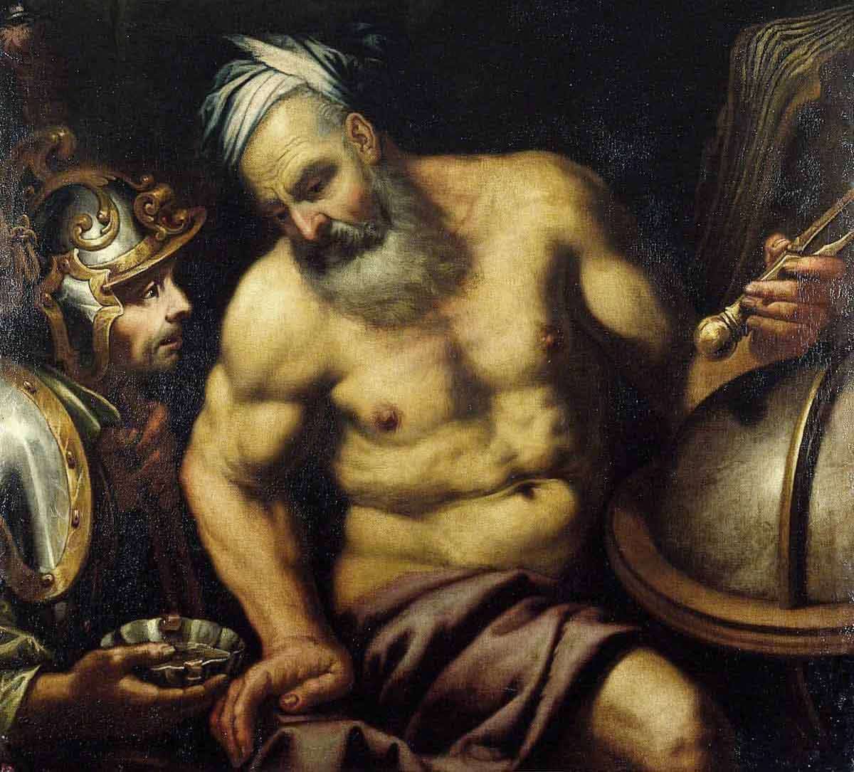 Aristotle Refusing the Hemlock, Giovanni Lagetti, 17th century, via Art UK