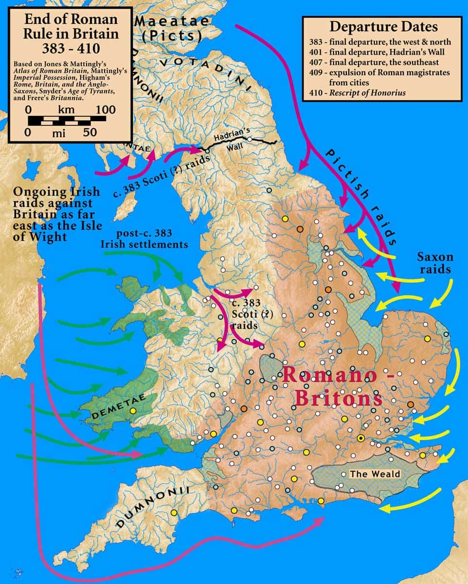 barbarian invasions of roman britain