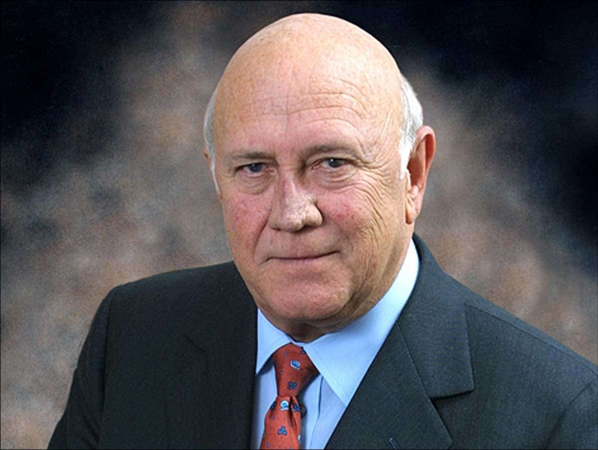 fw de klerk photo