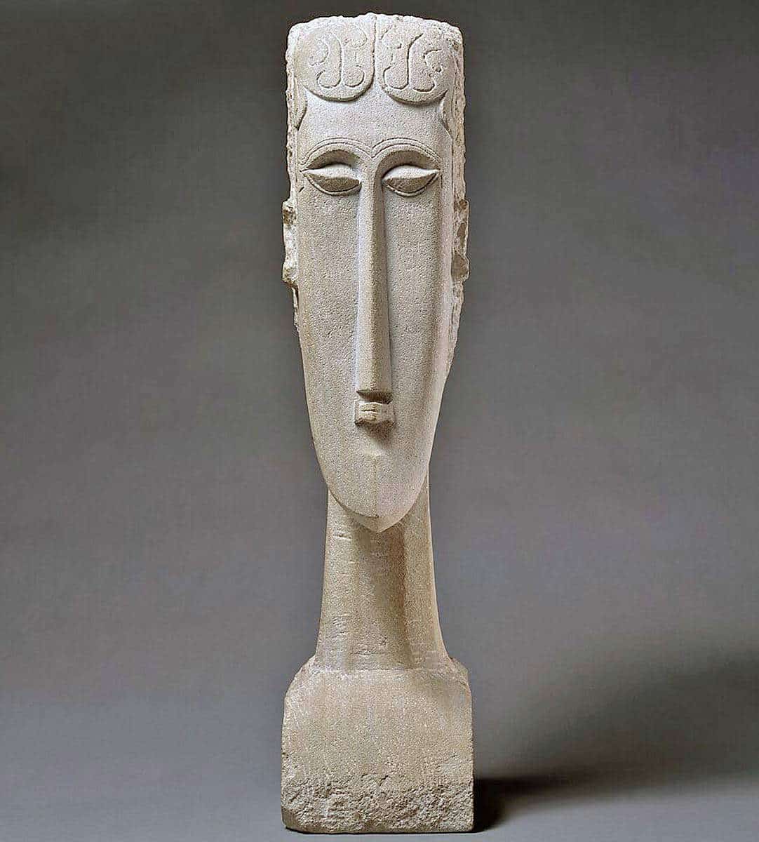 modigliani head sculpture 1912