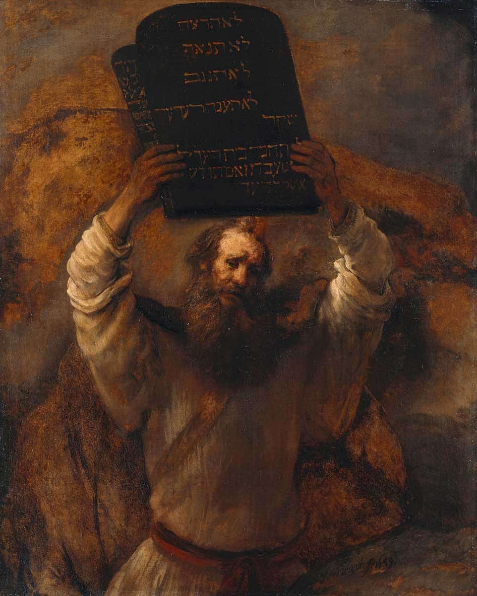 rembrandt moses commandments