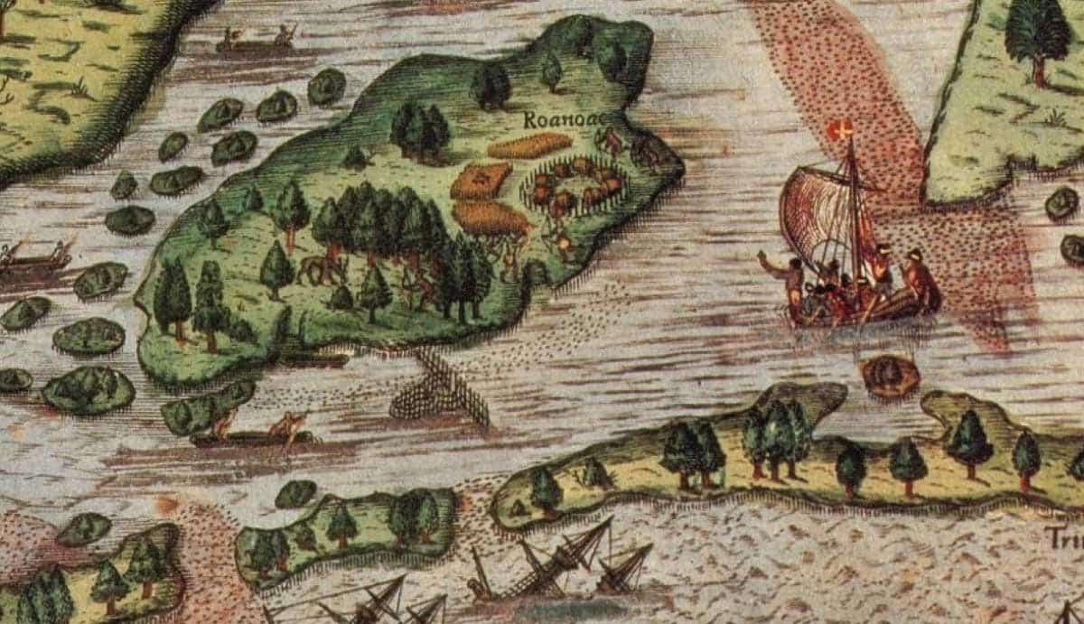 roanoke island lost colony map