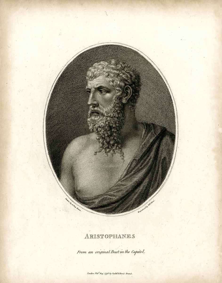 aristophanes bust print