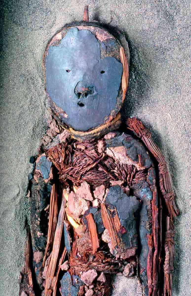 black chinchorro child mummy