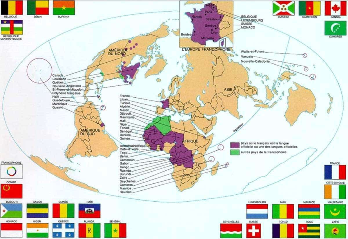 French speaking countries around the world