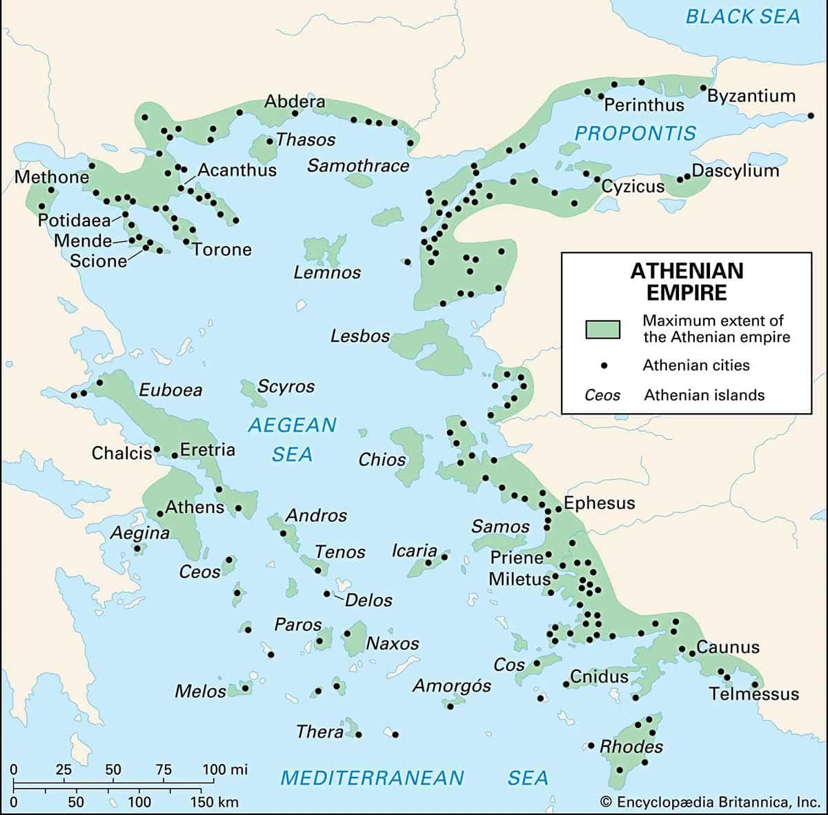 delian league map