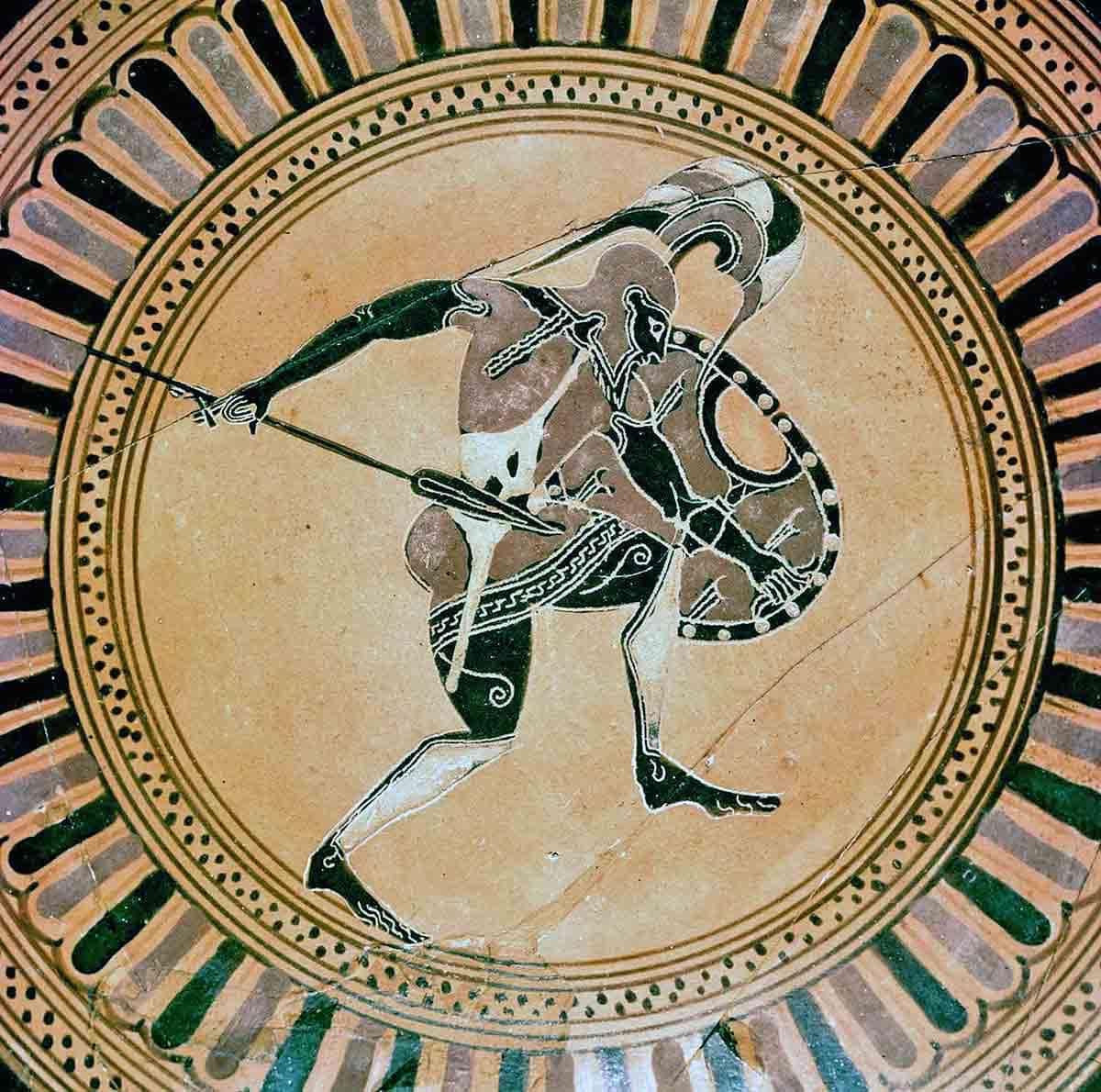 greek vase hoplite