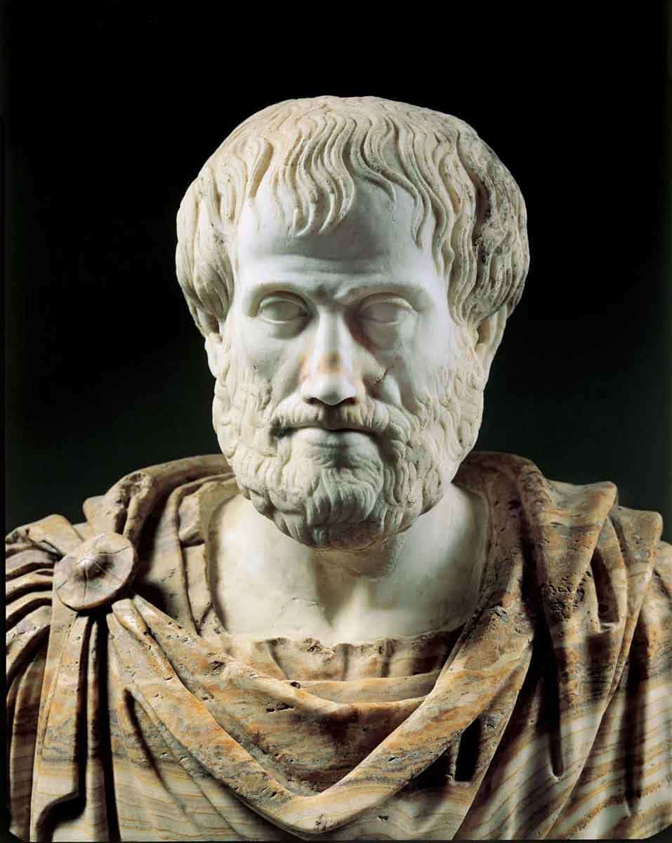 aristotle roman marble bust