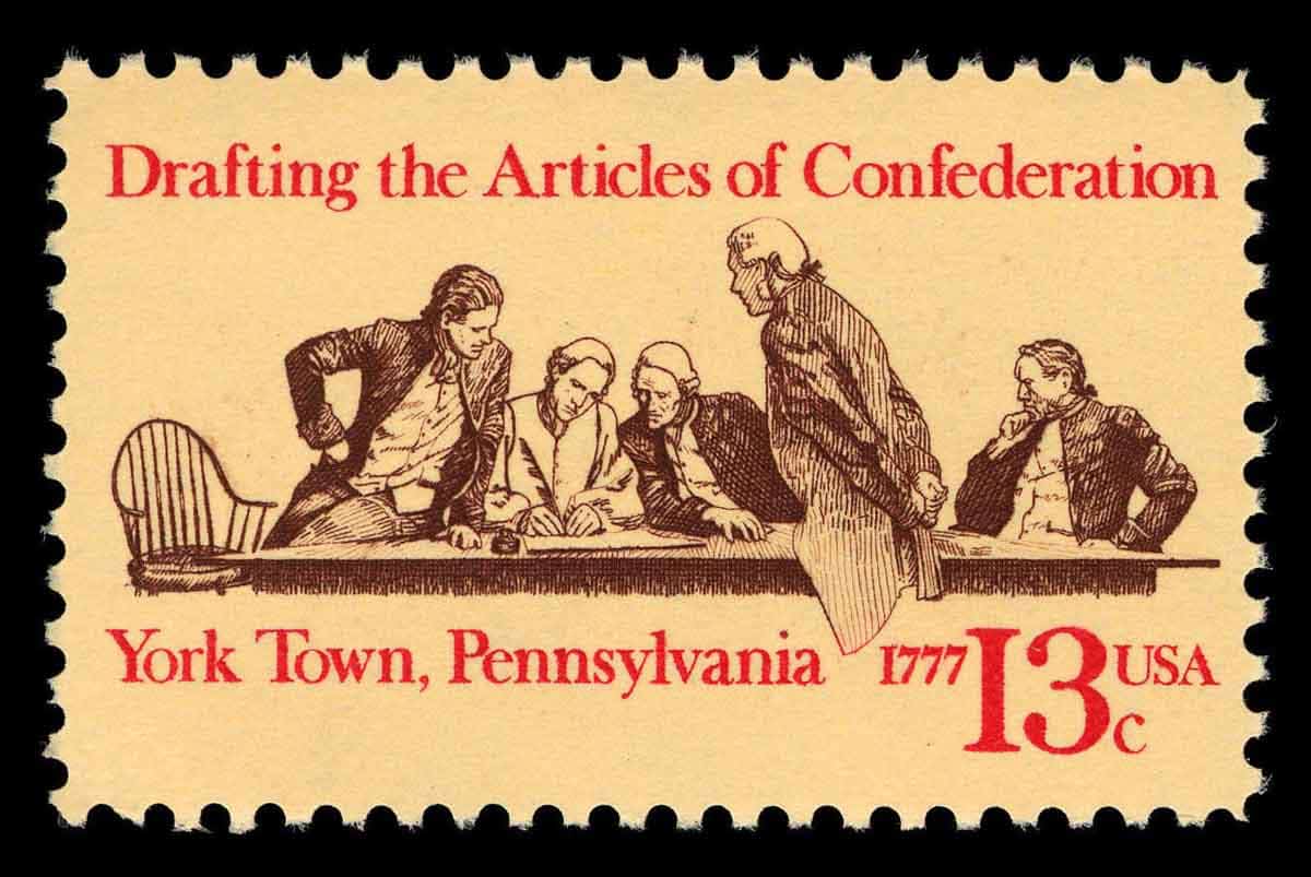 articles of confederation stamp