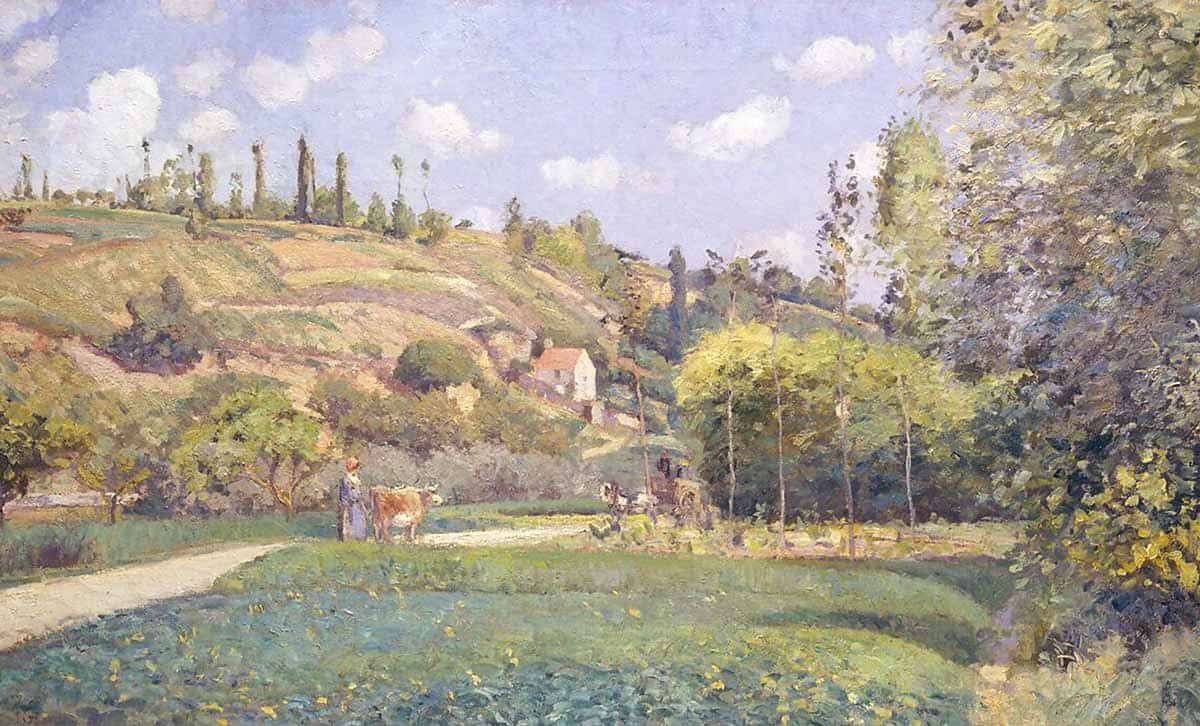 camille pissarro cowherd valhermeil