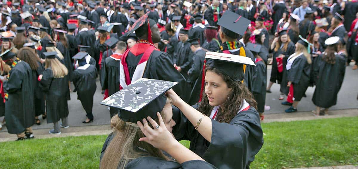 college students graduating