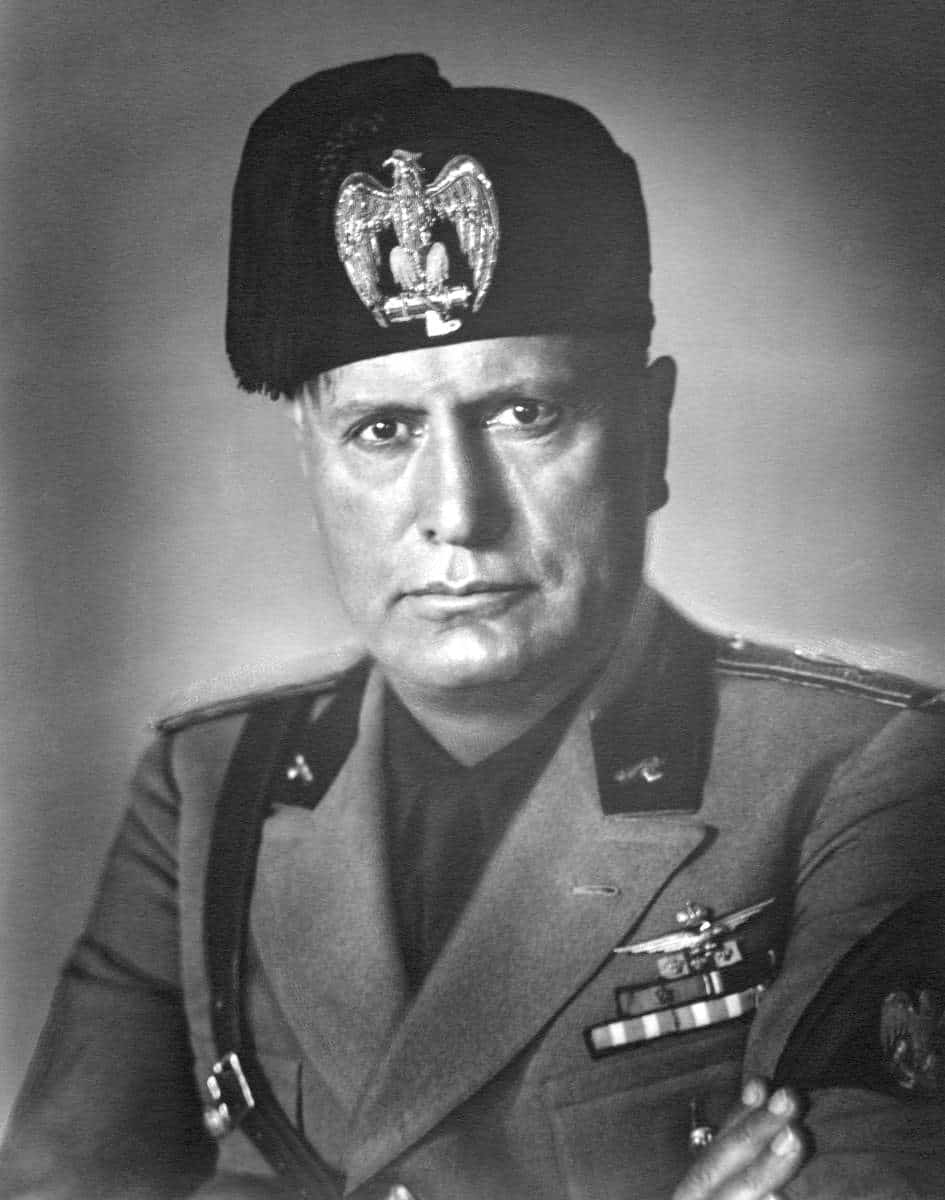 duce benito mussolini photo