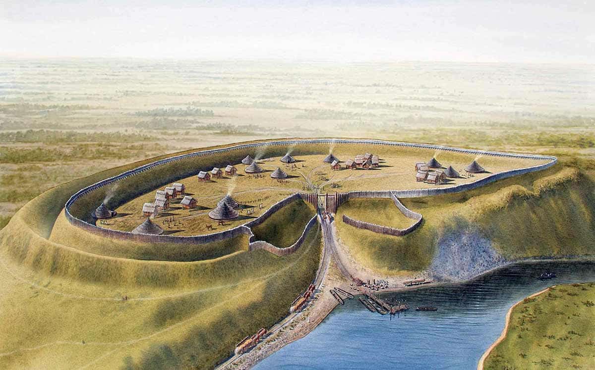 dudsbury hillfort artist interpretation