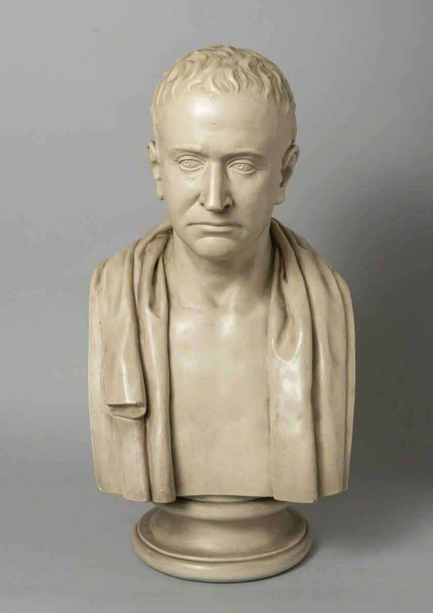 edmund burke bust plaster