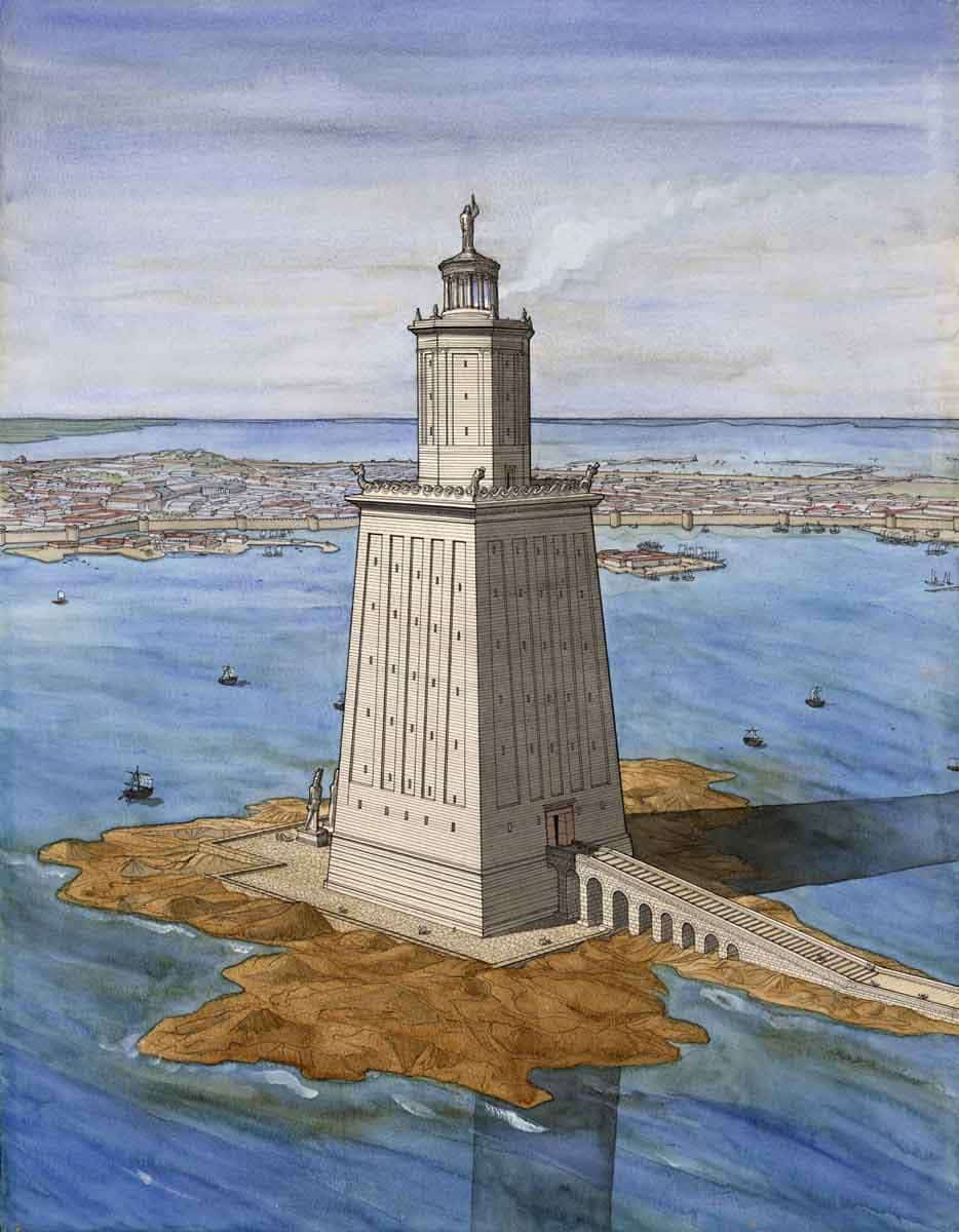 egypt lighthouse alexandria jc golvin