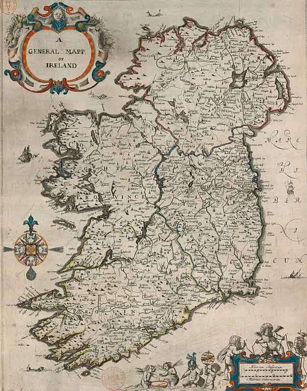 ireland early modern map