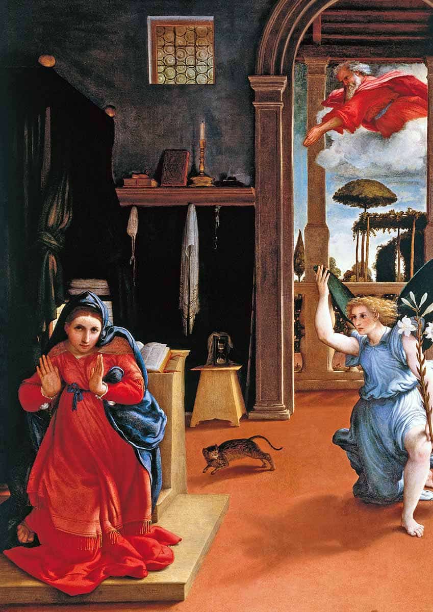 lotto annunciation painting