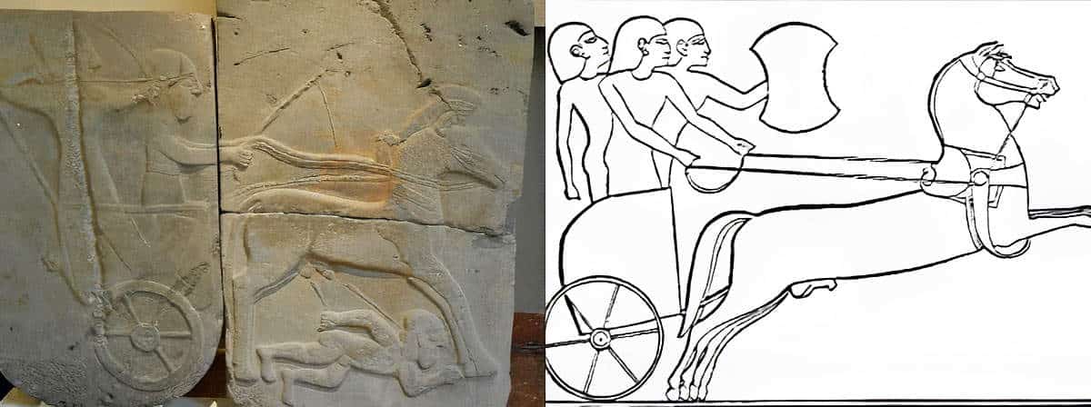 orthostat depicting hittite chariot