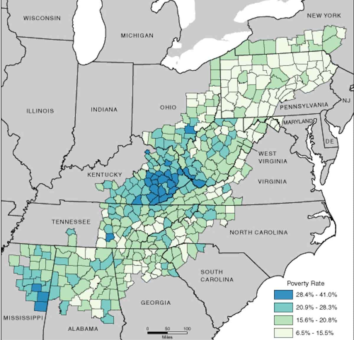 poverty rates appalachia