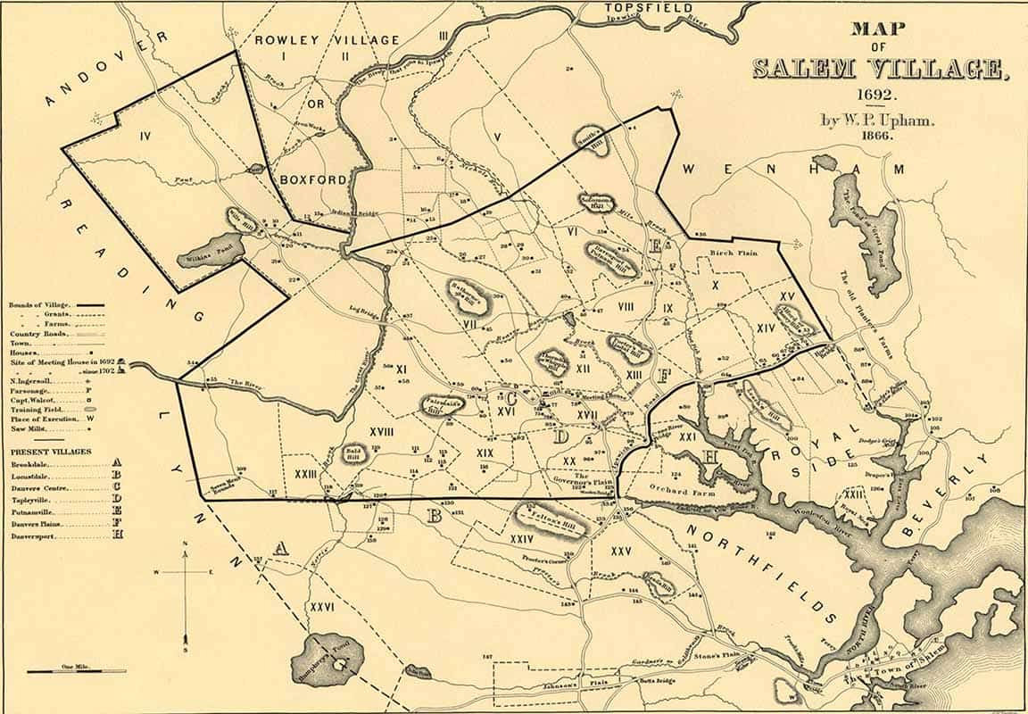 Map of Salem Village, 1682