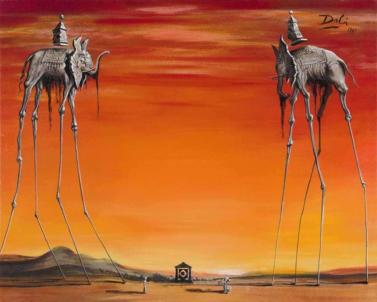 salvador dali elephants