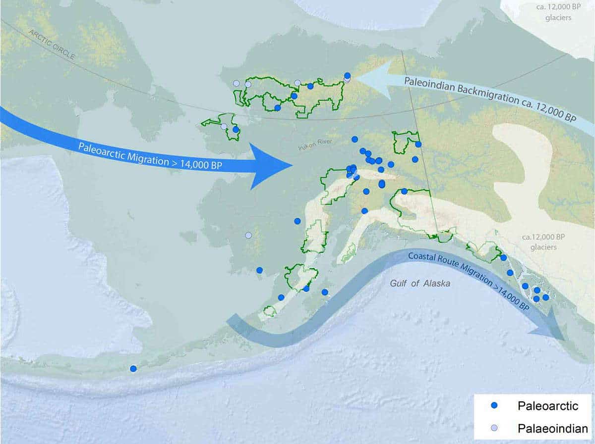 settlement alaska 14000 bce