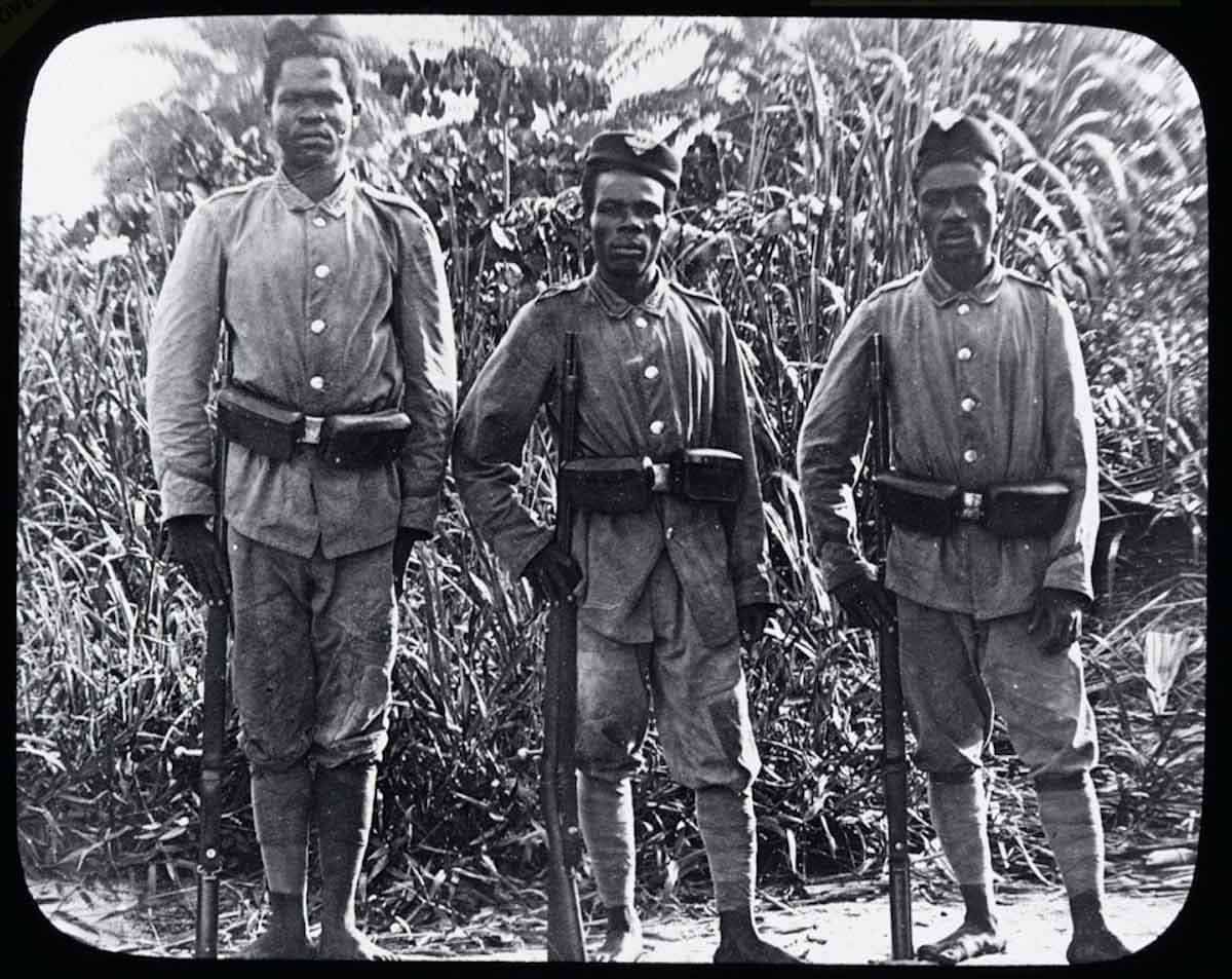 soldiers german colonial forces