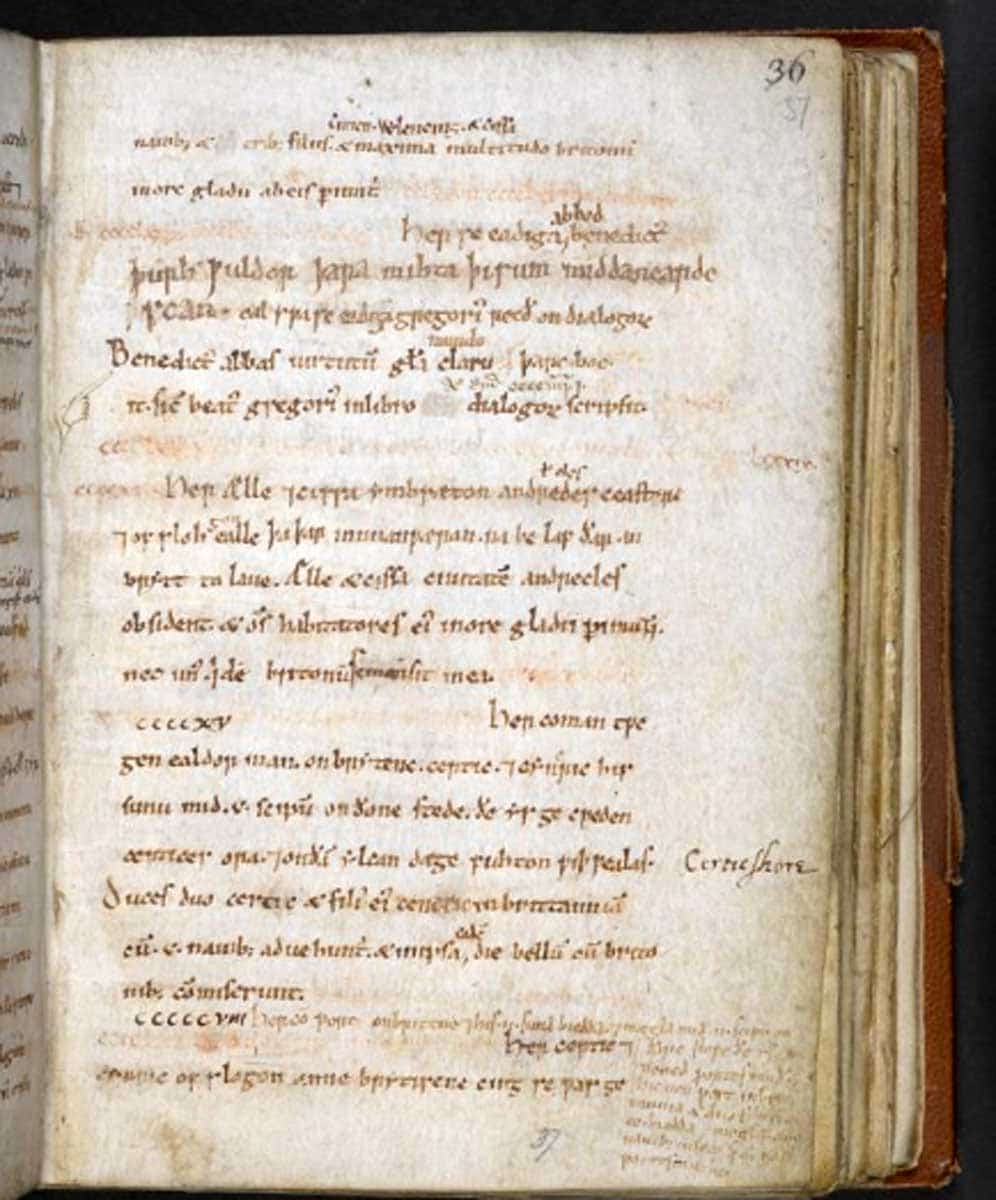 anglo saxon chronicle folio manuscript