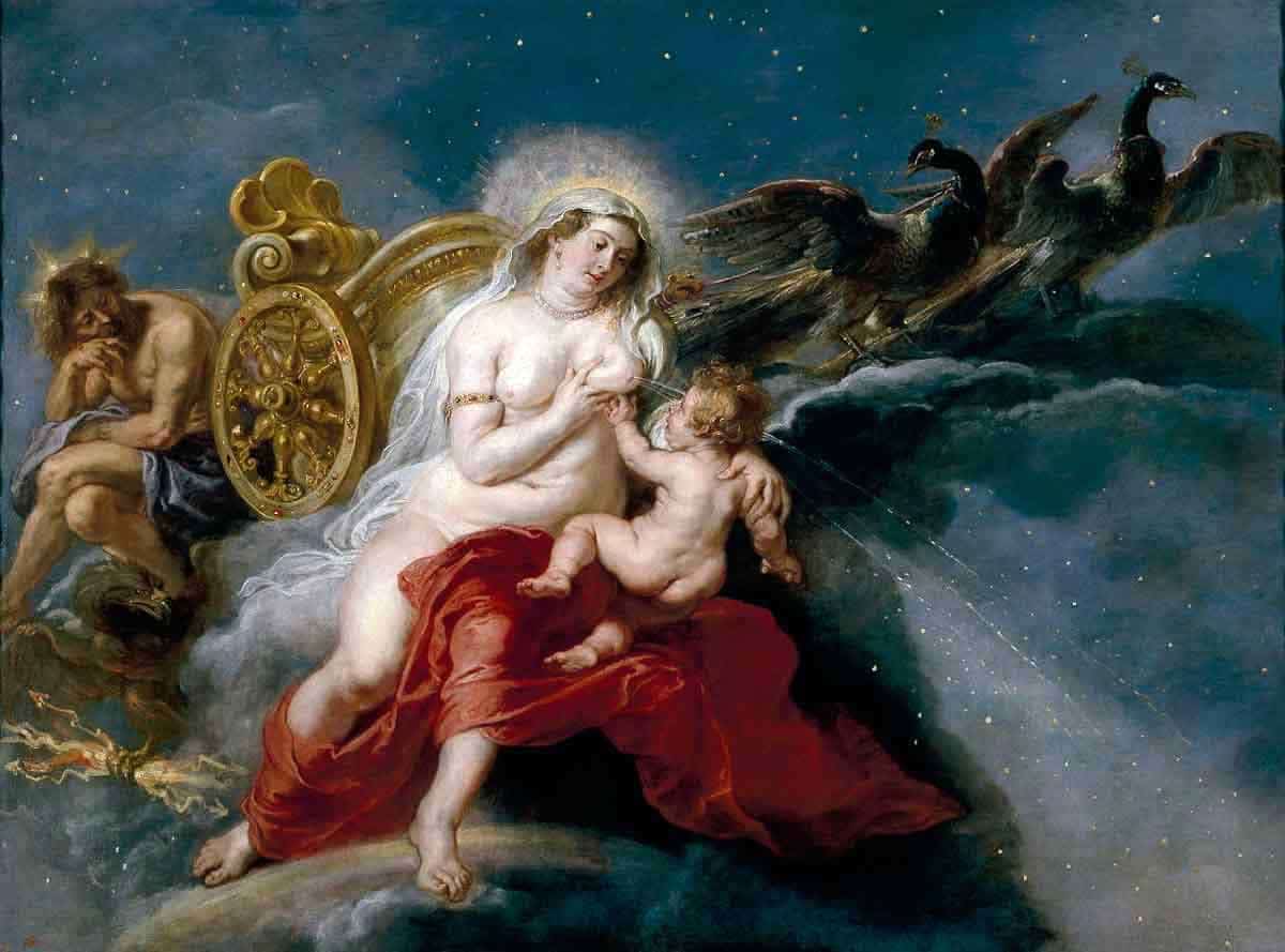 birth milky way rubens