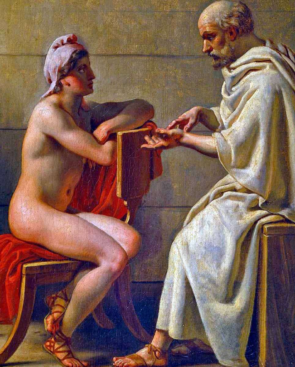 Socrates and Alcibiades by Christoffer Wilhelm Eckersberg, 1813. Source: Wikimedia Commons