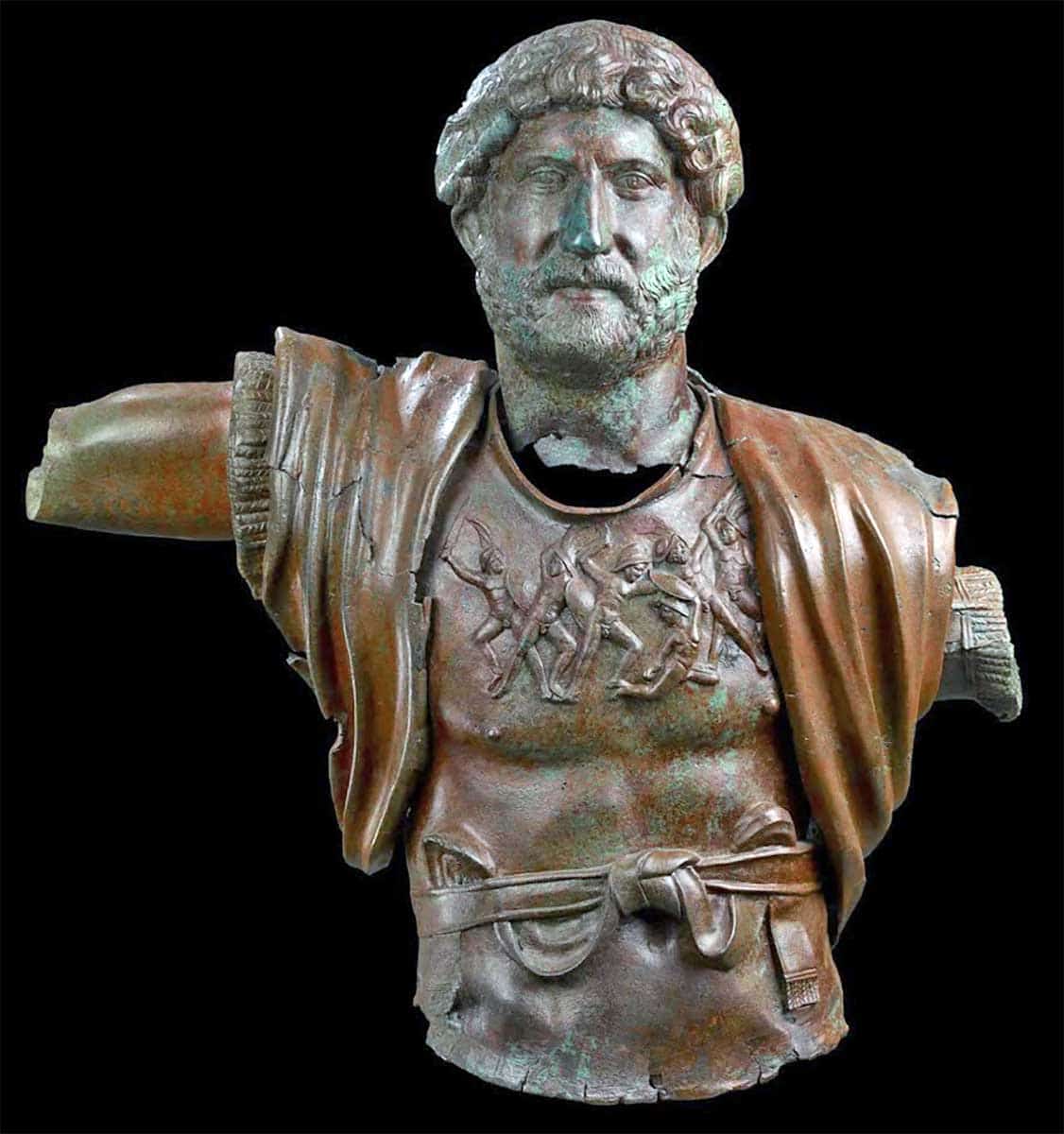 Hadrian jerusalem statue bronze